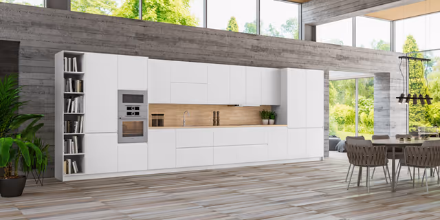 Cocina en Alpes y Zenit con banco