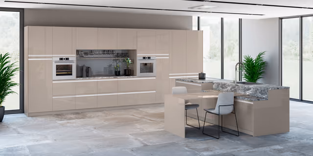 Cocina Luxe gris con Syncron