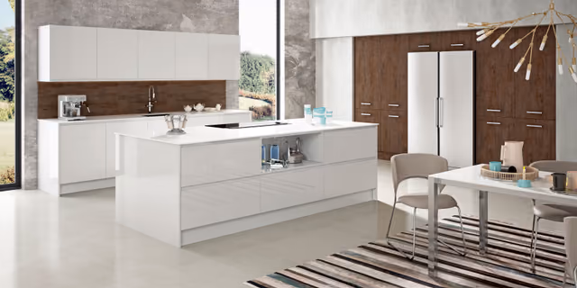 Cocina Syncron en blanco y Oxid