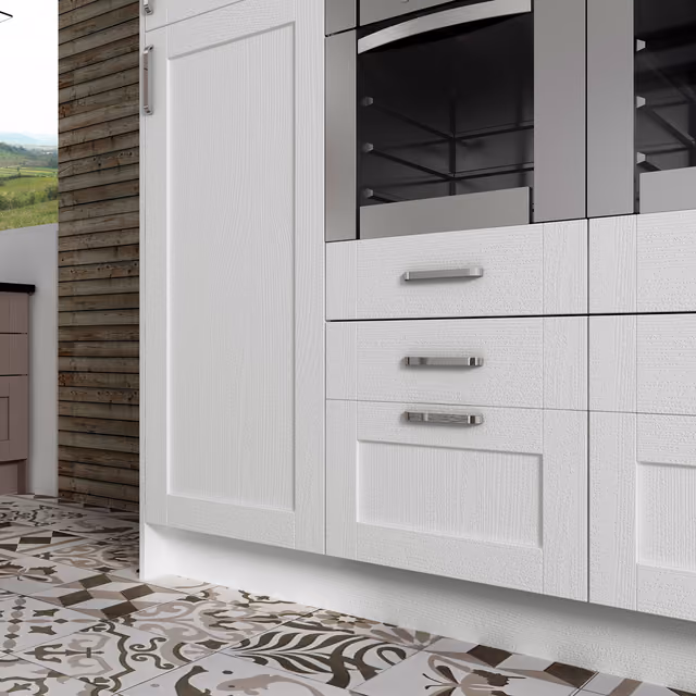 Cocina Syncron Quadro en blanco y basalto